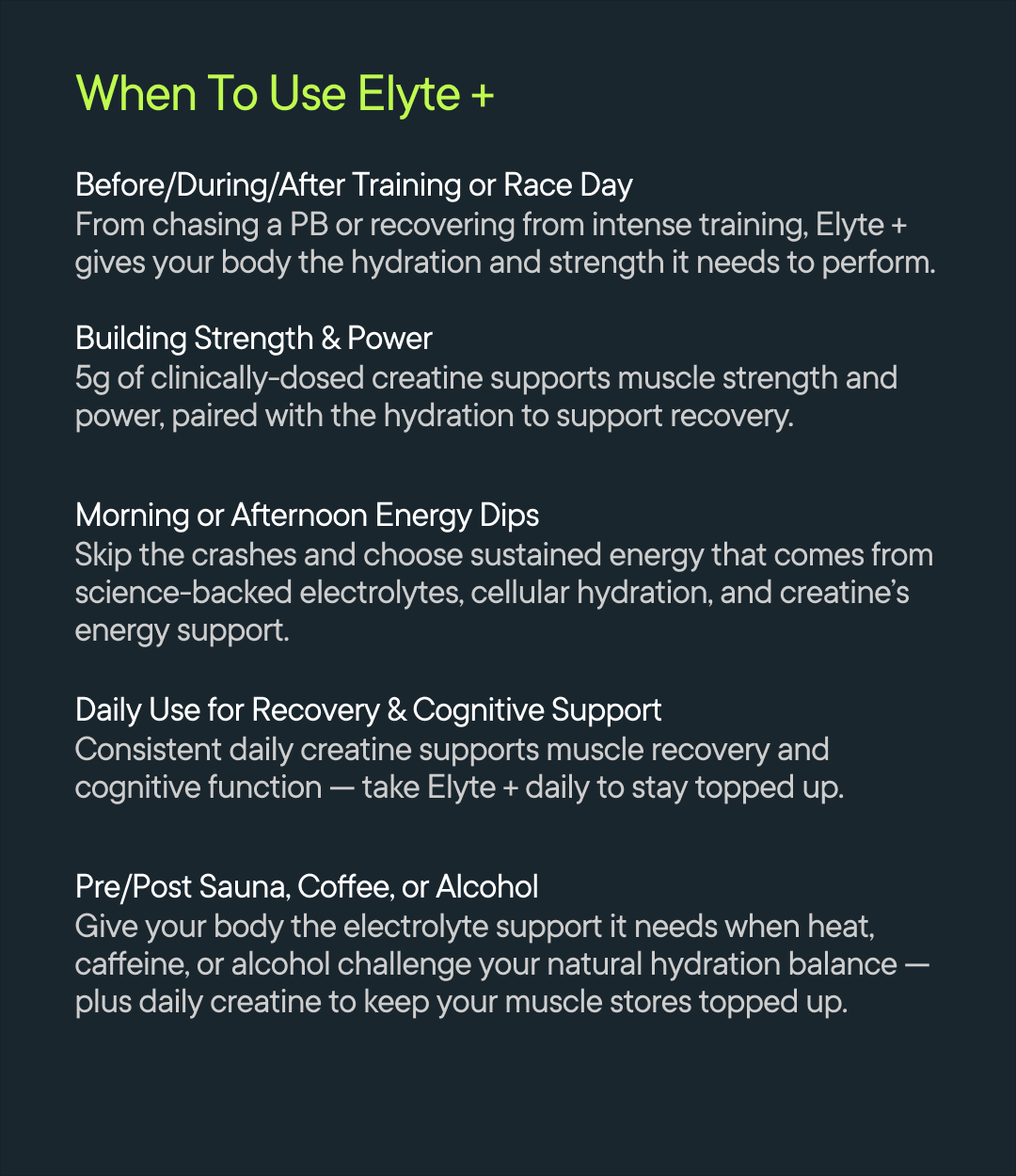 Elyte Hydration + Creatine